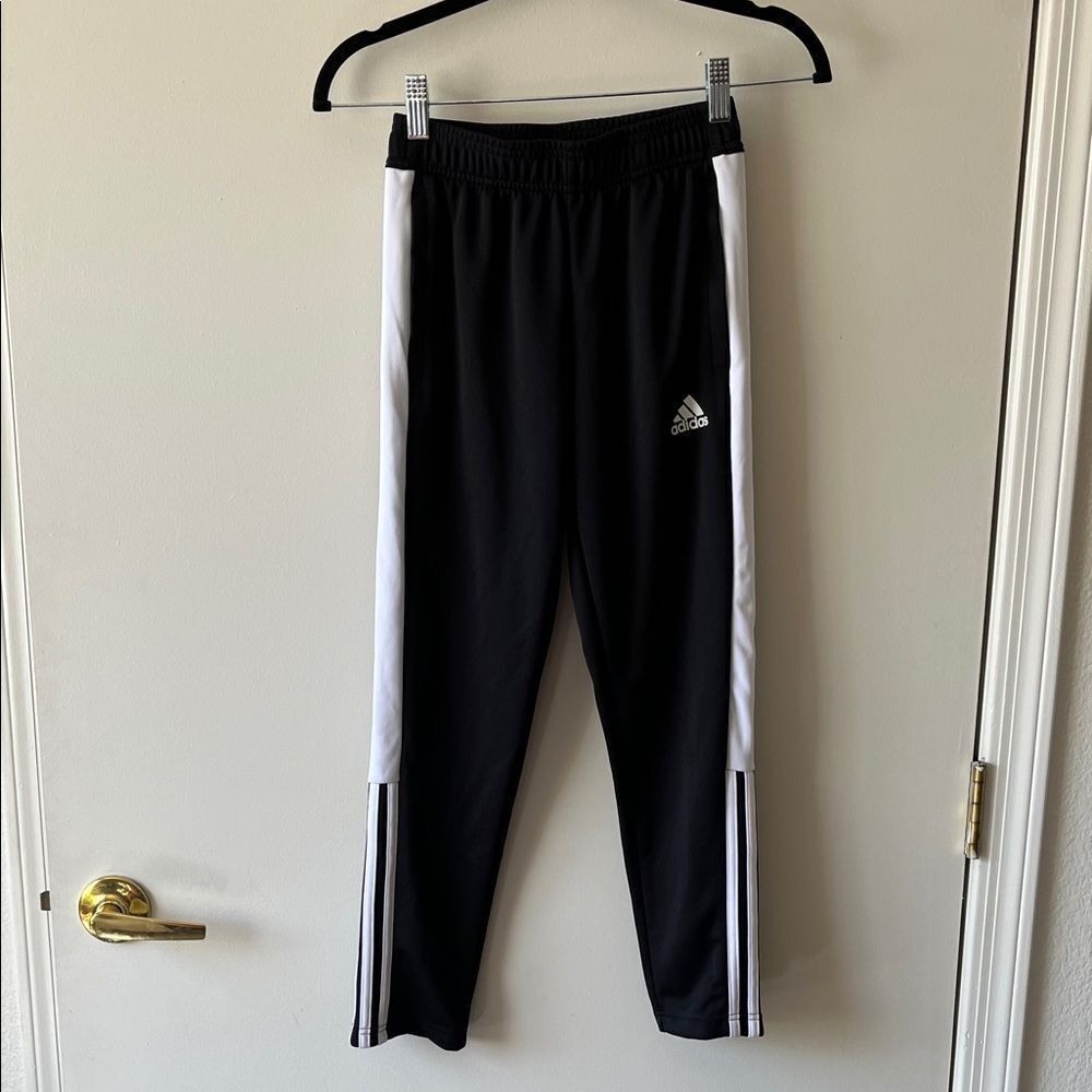 Adidas Kids Black and White Joggers